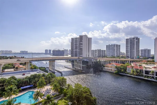a view of city and a terrace