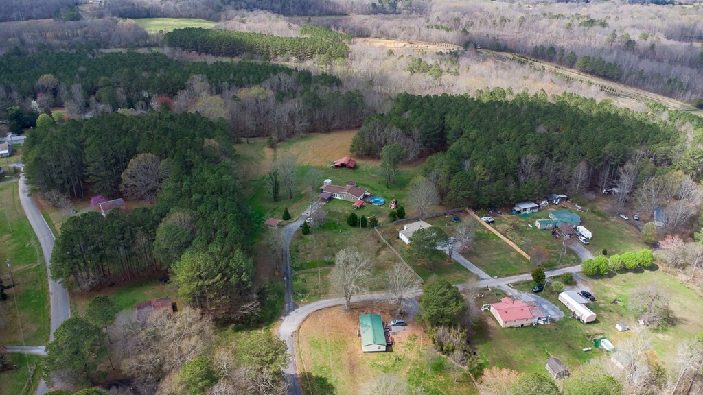 374 Allen Road West Chatsworth, GA 30705 - Photo 28 of 28 an aerial view of residential house with outdoor space and swimming pool