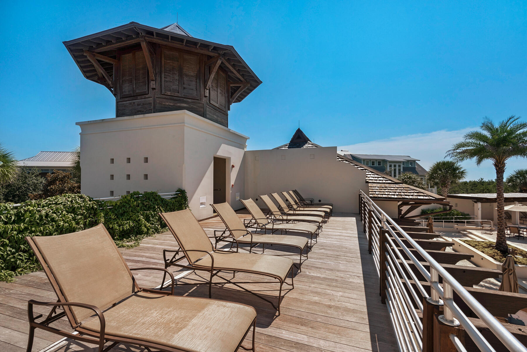 20 Cypress Walk Santa Rosa Beach, FL 32459 - Photo 19 of 47 a view of a roof deck with table and chairs a barbeque
