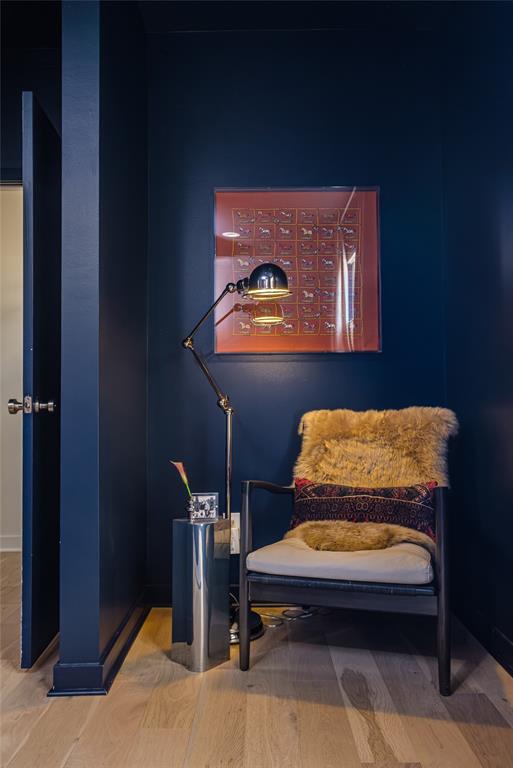 4014 Travis Street, Unit C Dallas, TX 75204 - Photo 14 of 23 a bedroom with a bed and teddy bear on table