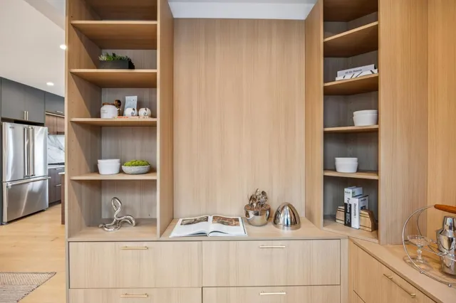 a close view of shower curtain