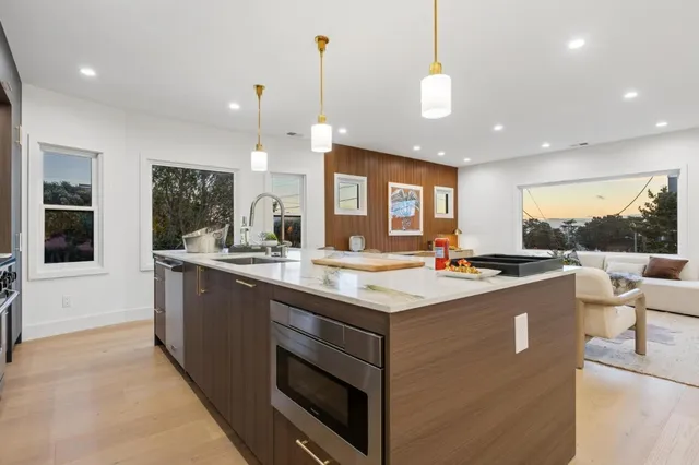 a view of a house with a street