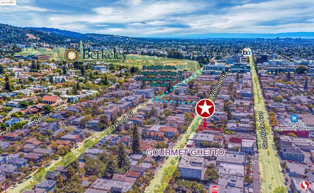 an aerial view of a city