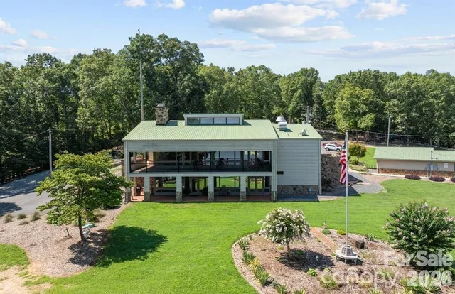 a view of a house with garden