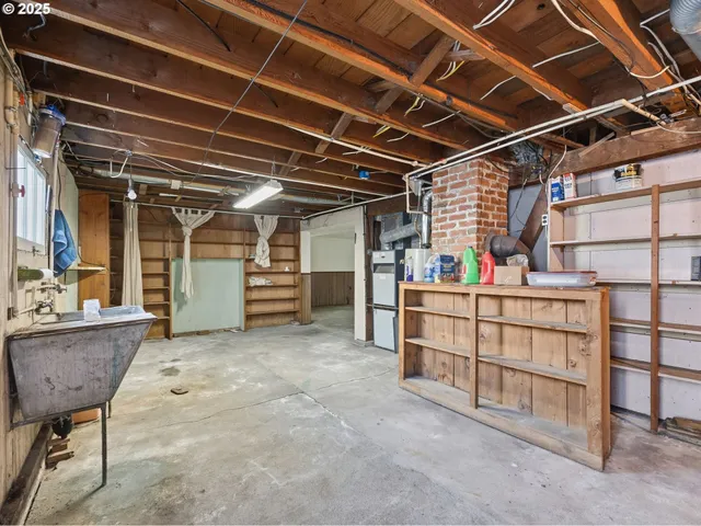 a view of storage and utility room