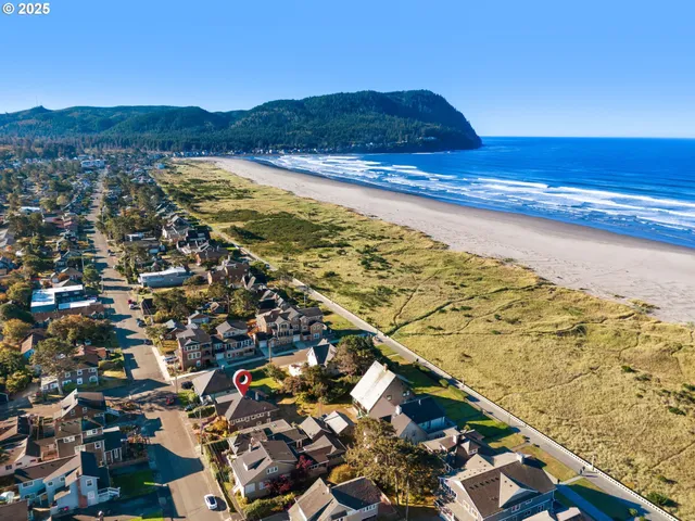 a view of an ocean and beach