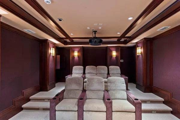 a dinning table with chairs