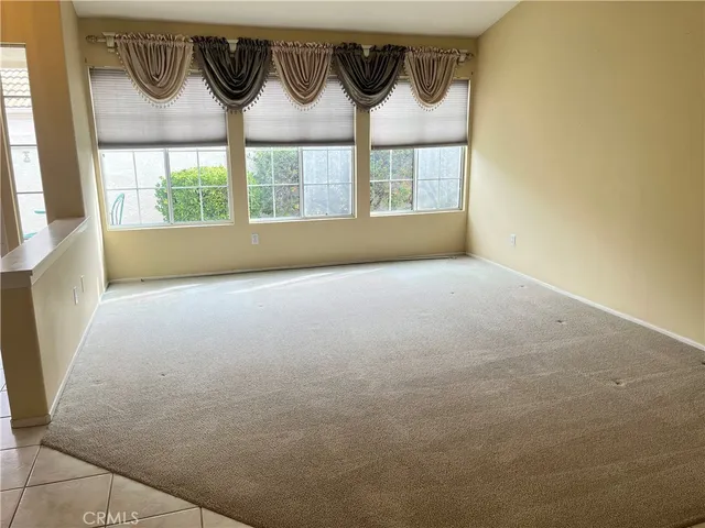 a view of a kitchen with a window