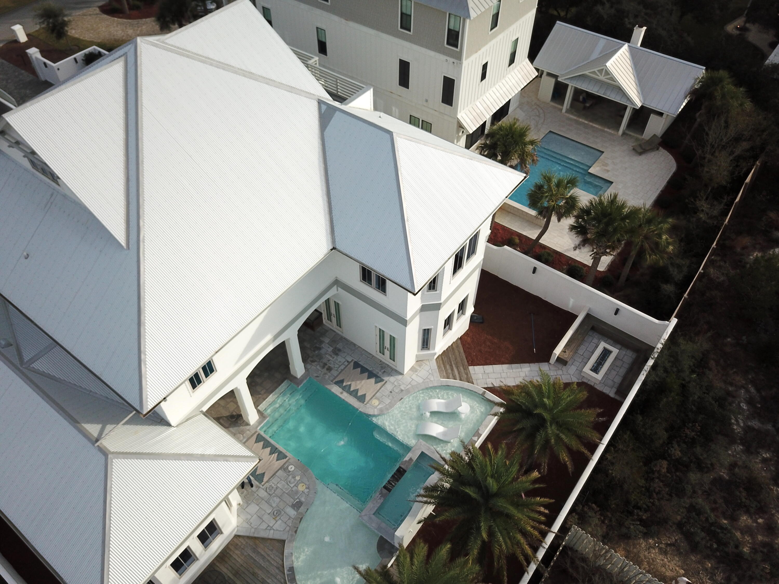 69 Brenda Lane Inlet Beach, FL 32461 - Photo 25 of 46 an aerial view of a house with backyard