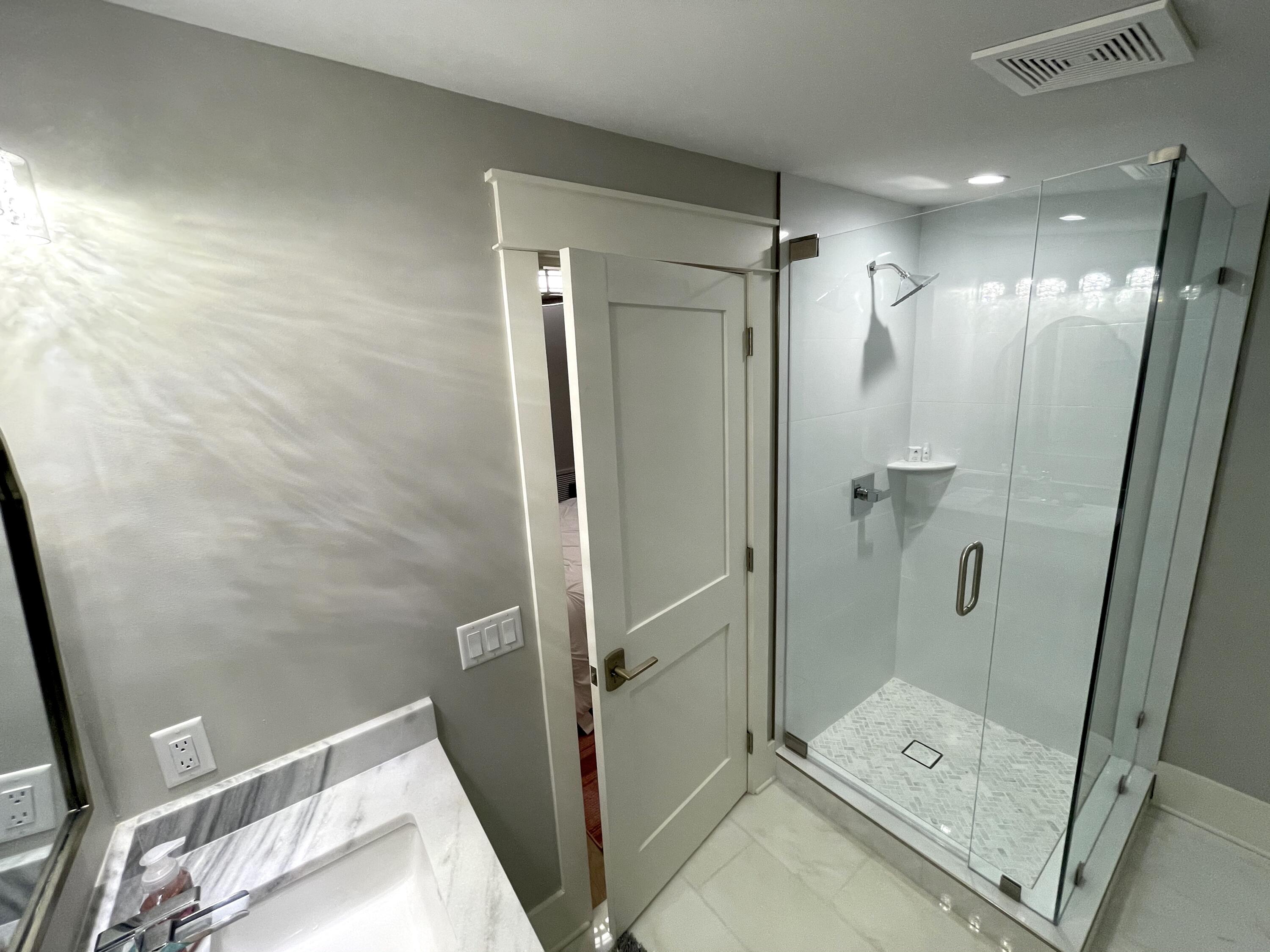 69 Brenda Lane Inlet Beach, FL 32461 - Photo 40 of 46 a bathroom with a shower and a sink