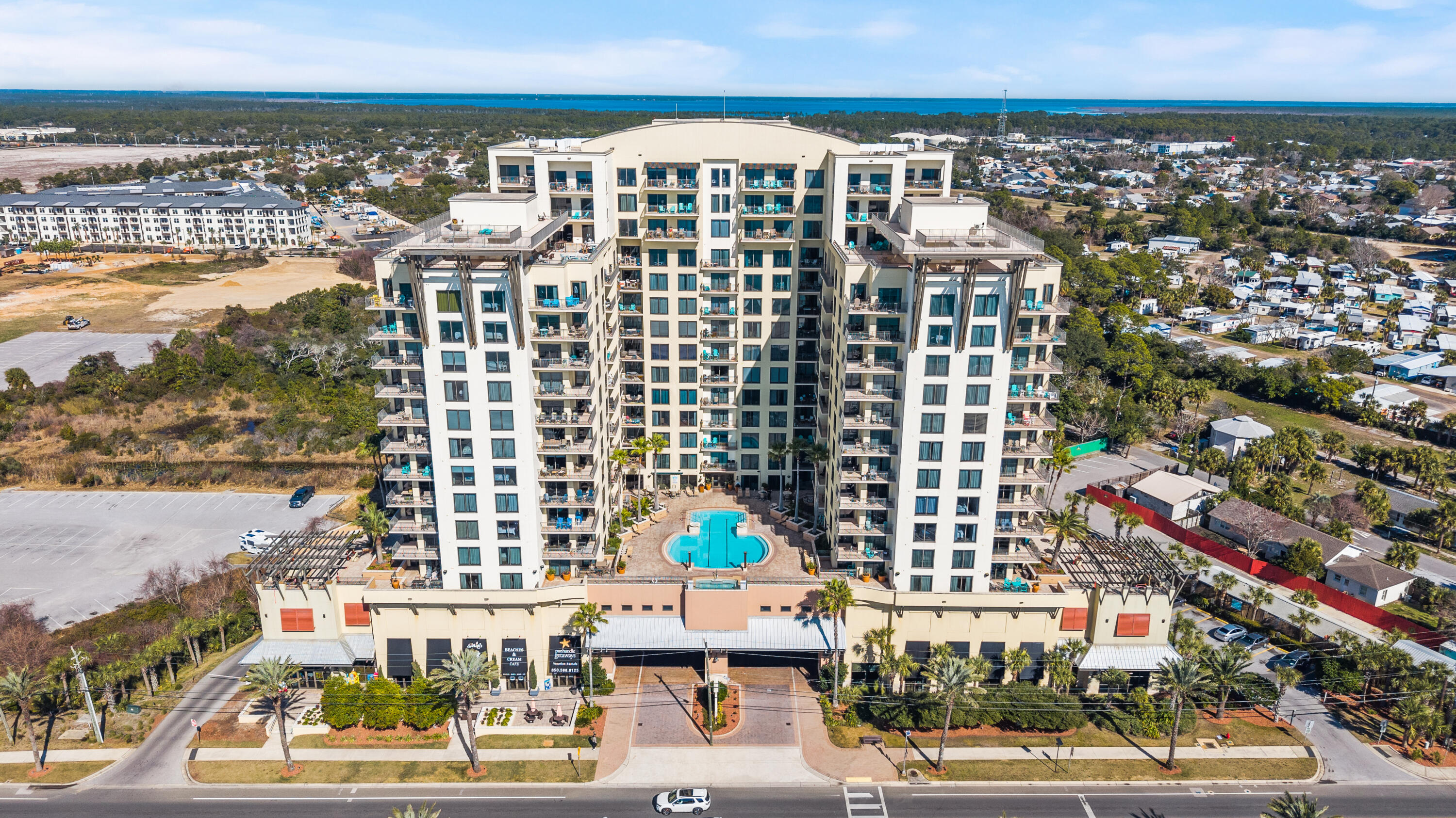 15100 Front Beach Road, Unit 1604 Panama City Beach, FL 32413 - Photo 26 of 66 a view of a city with tall buildings