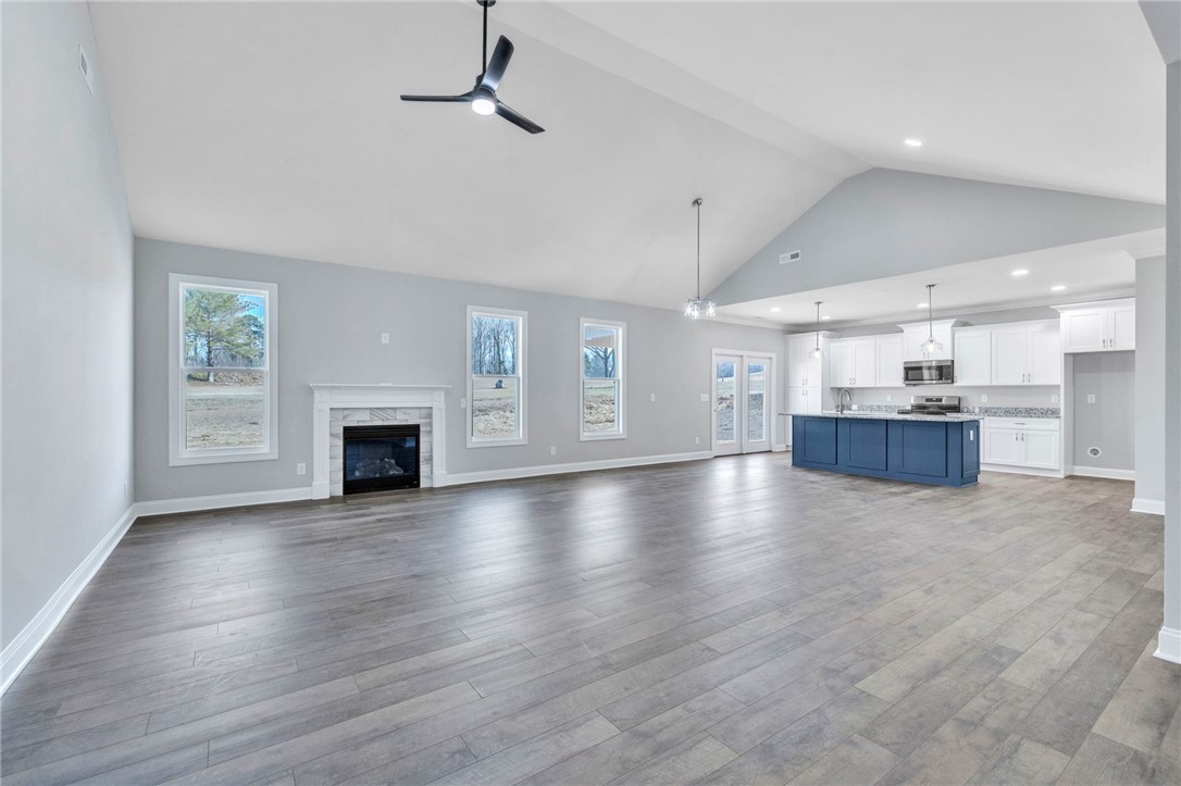 2009 Aberdeen Lane Walhalla, SC 29691 - Photo 2 of 43 This expansive open concept living area seamlessly blends comfort with modern design and finishes.