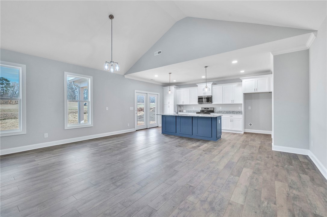 2009 Aberdeen Lane Walhalla, SC 29691 - Photo 5 of 43 This expansive open-concept living space features a stylish kitchen and abundant natural light.