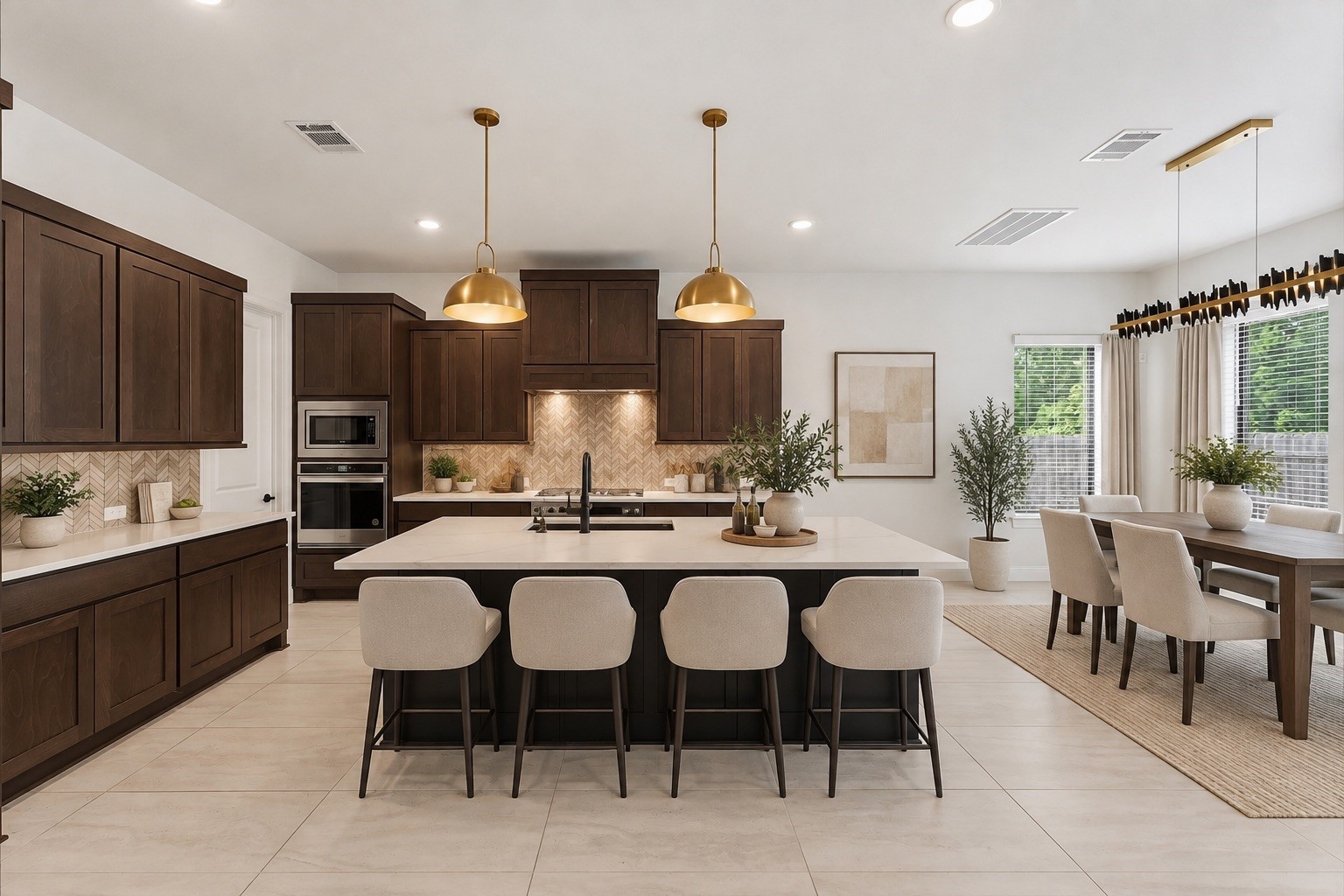 11915 Parsifal Creek Road Humble, TX 77346 - Photo 6 of 31 Virtually Staged – Kitchen with Island