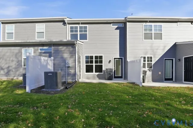 an aerial view of multiple houses