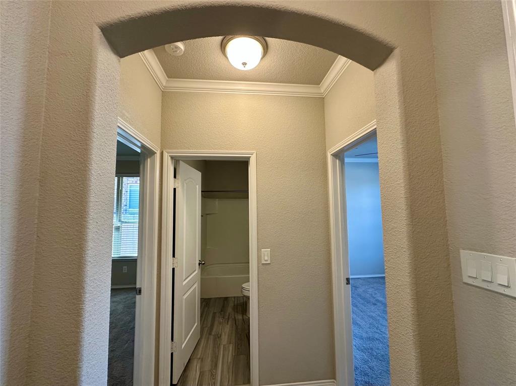 3716 Fossil Tree Lane Fort Worth, TX 76244 - Photo 20 of 30 a bathroom with a mirror and a shower