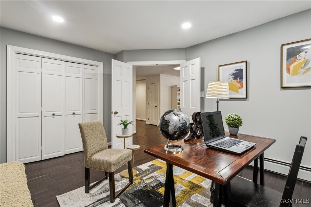 4704 Lady Slipper Path Williamsburg, VA 23188 - Photo 4 of 50 a view of a dining room with furniture and wooden floor