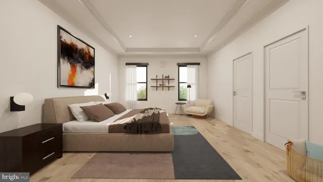 a living room with furniture and a couch