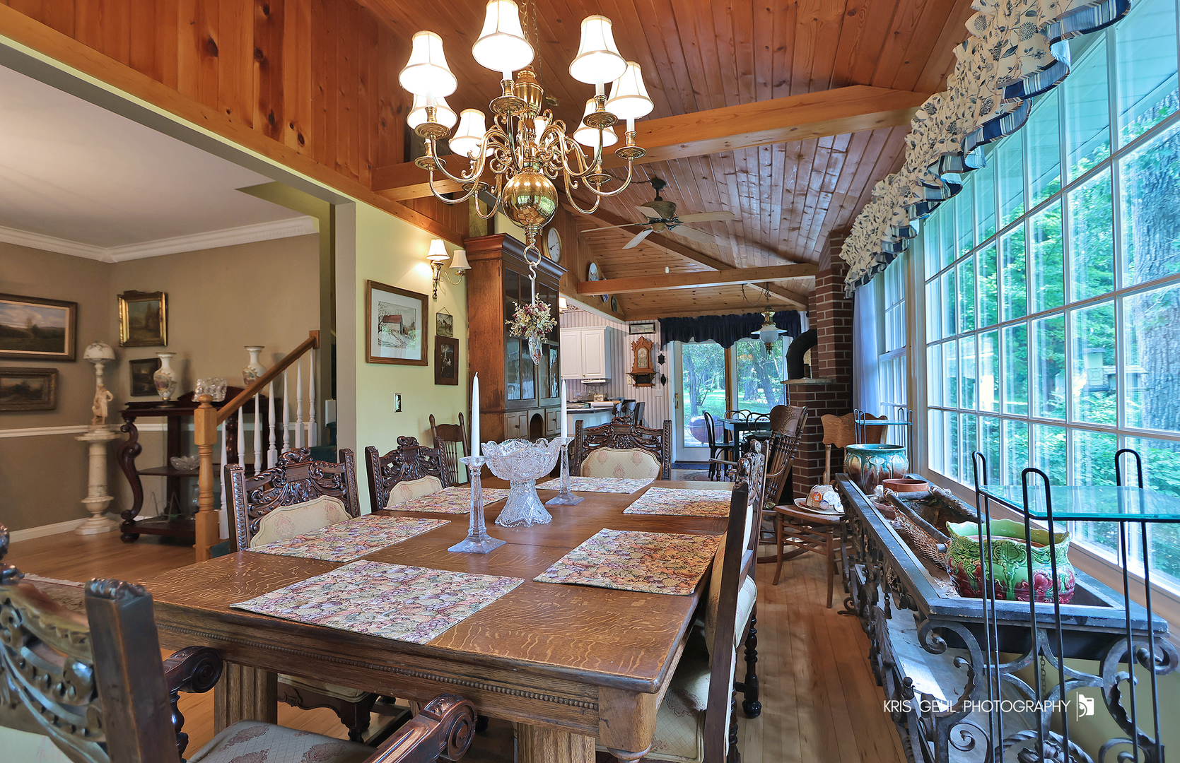 2214 Main Street Road Spring Grove, IL 60081 - Photo 13 of 53 a view of a dining room with furniture window and outside view