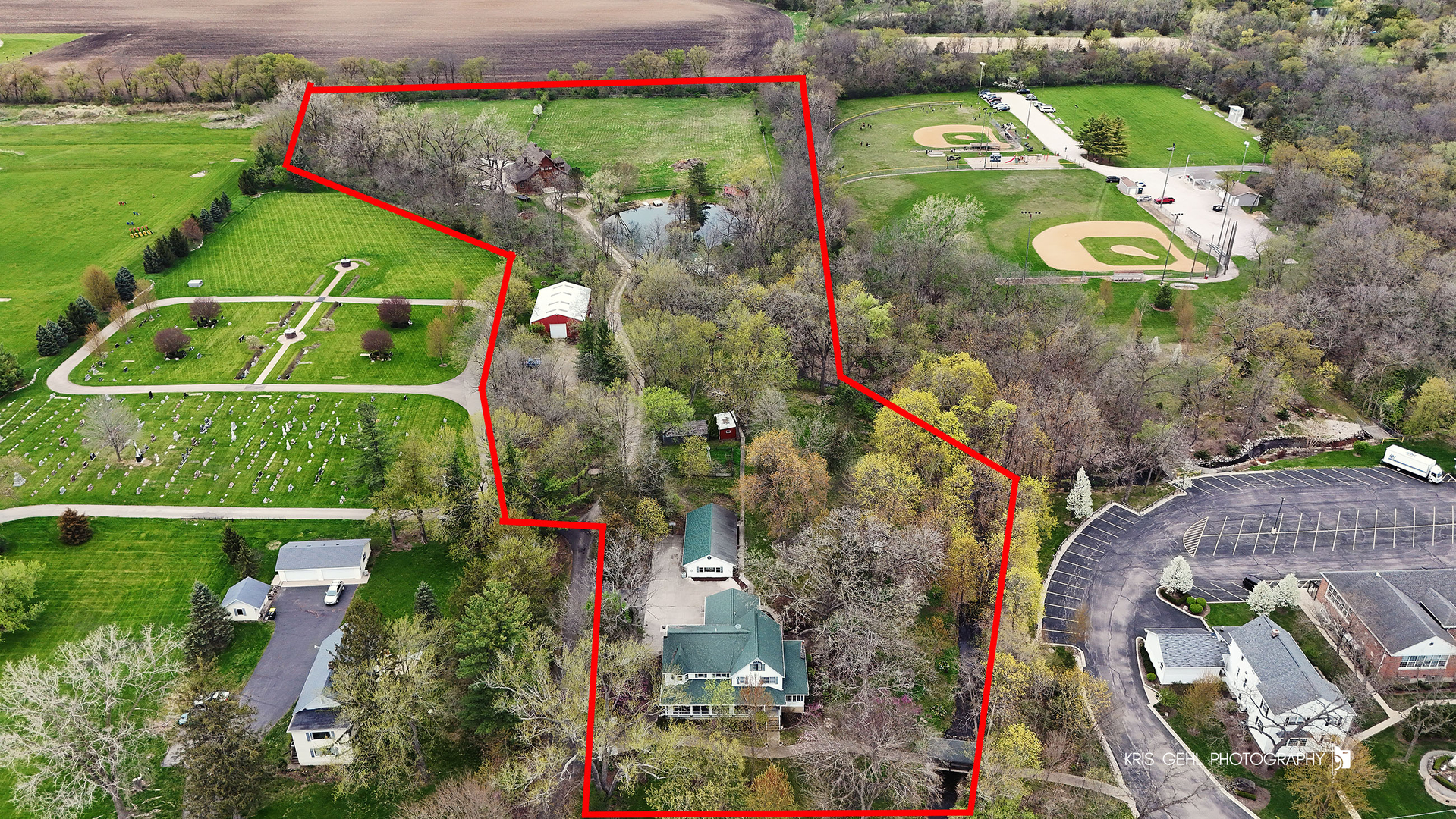 2214 Main Street Road Spring Grove, IL 60081 - Photo 52 of 53 an aerial view of a house