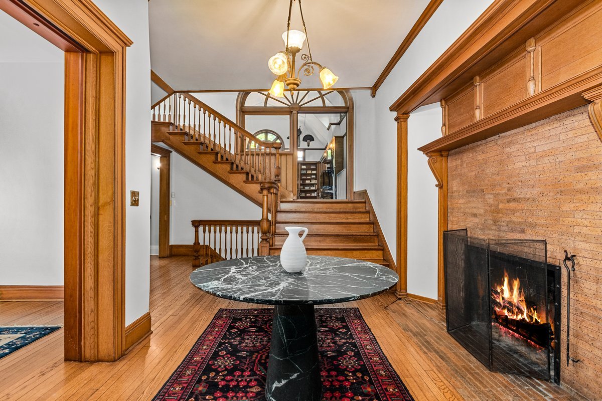 225 Hamilton Street Evanston, IL 60202 - Photo 3 of 38 a view of entryway and hall with wooden floor