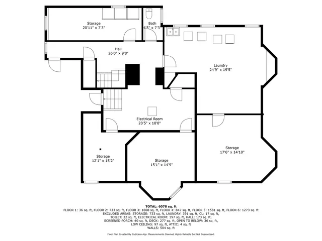 a picture of floor with lots of white walls