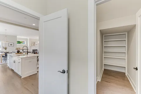 a view of a room with shelf