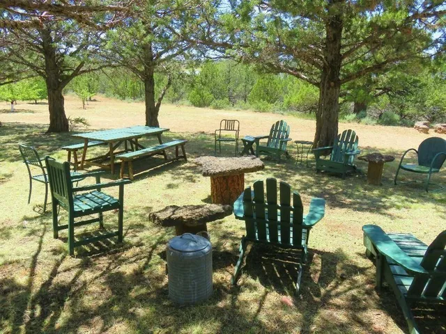 a view of a lake with a mountain in the background