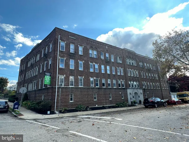 a front view of a building