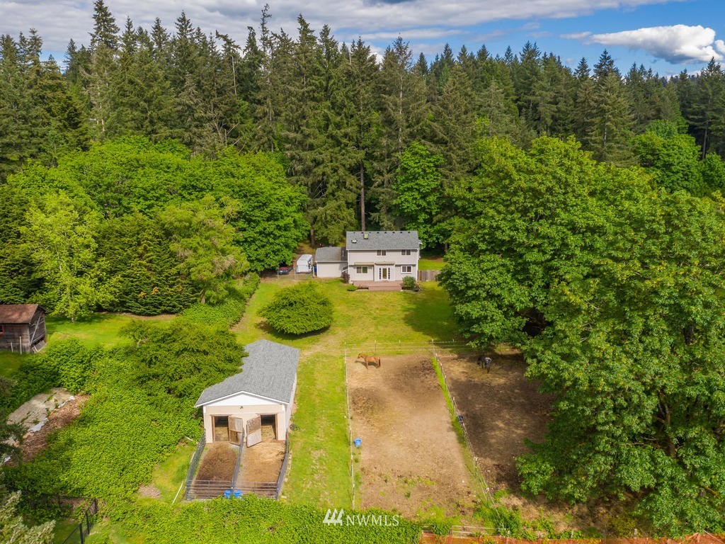 3220 228th Street Southeast Bothell, WA 98021 - Photo 34 of 35 an aerial view of a house with a yard basket ball court and outdoor seating