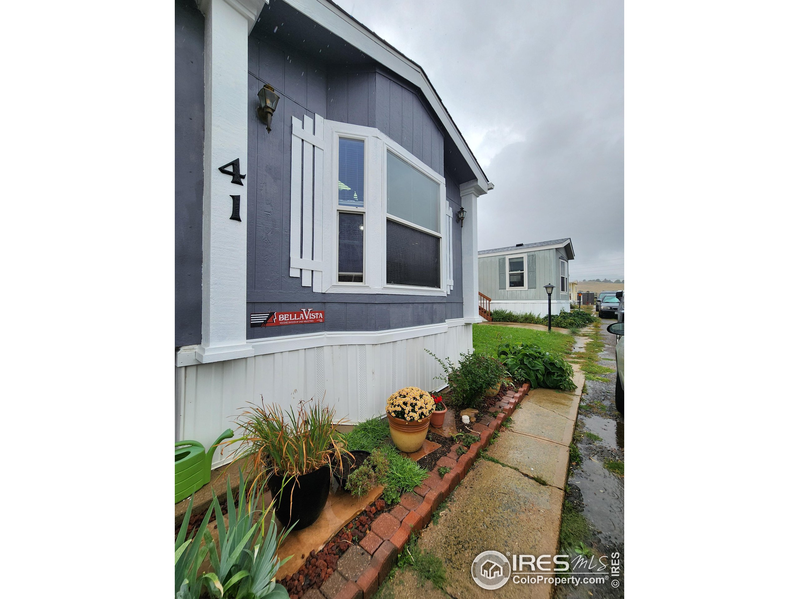 a front view of a house