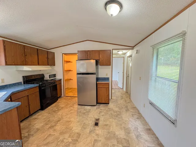 a view of a room with storage