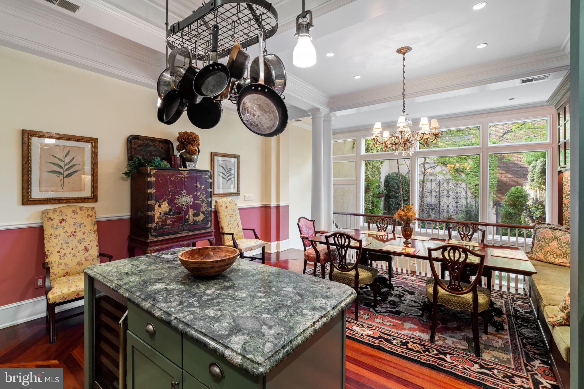 501 Pine Street Philadelphia, PA 19106 - Photo 13 of 52 a very nice looking dining room with a table chairs and chandelier