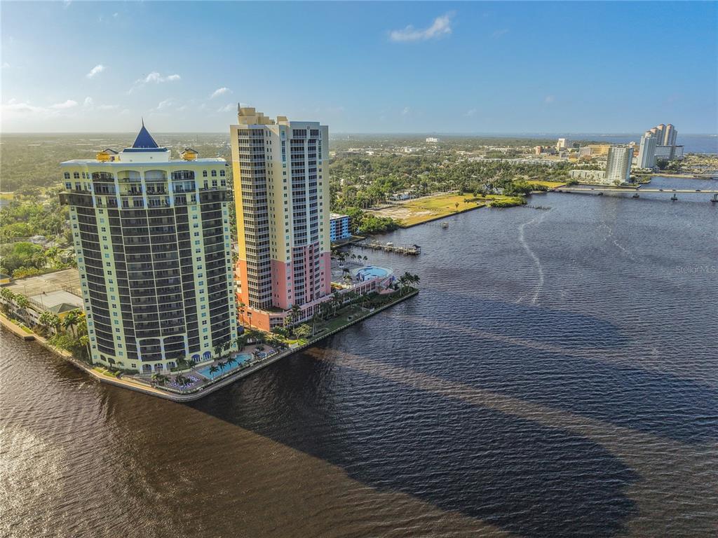 2745 First Street, Unit 111 Fort Myers, FL 33916 - Photo 77 of 79 a view of a balcony with an ocean view