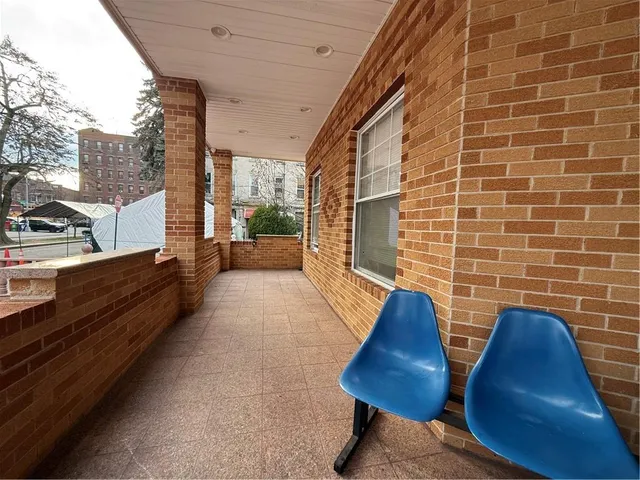 a view of balcony with couch