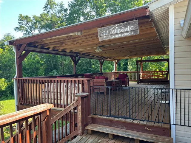 a view of outdoor space with seating