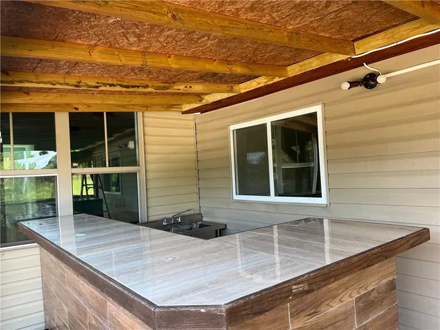a view of a house with a window