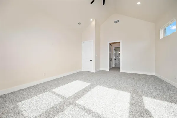 a view of an empty room