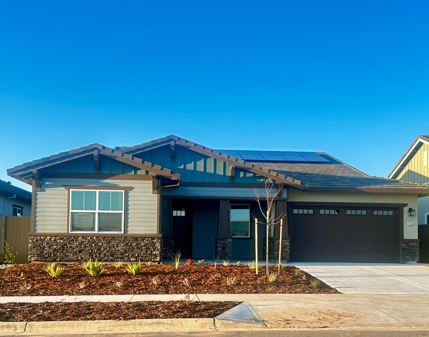 a view of a house with a patio