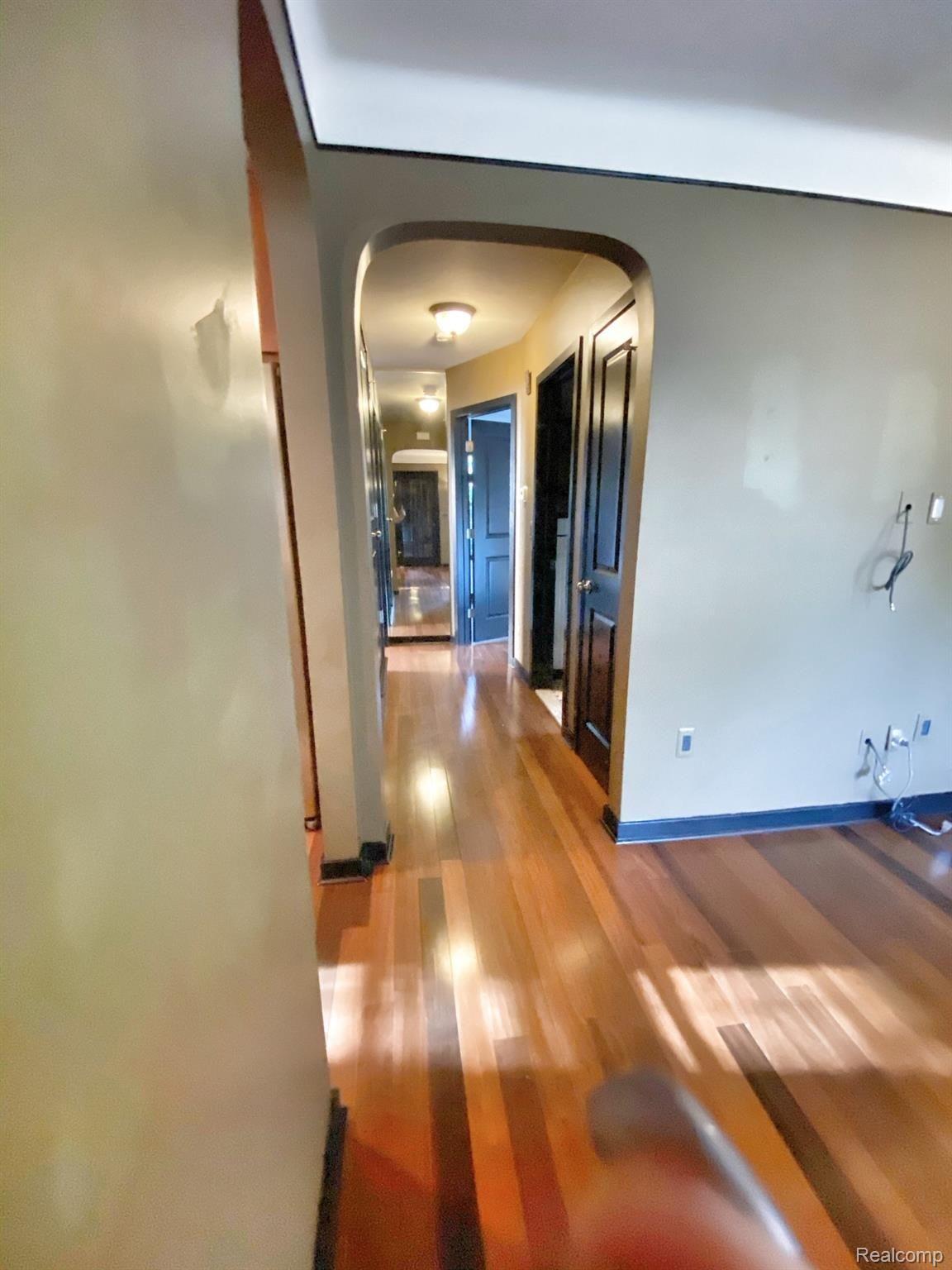 1301 Hampton Road Grosse Pointe, MI 48236 - Photo 4 of 39 hallway leading to bedroom from living room
