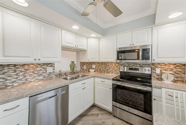 a view of city with tall buildings