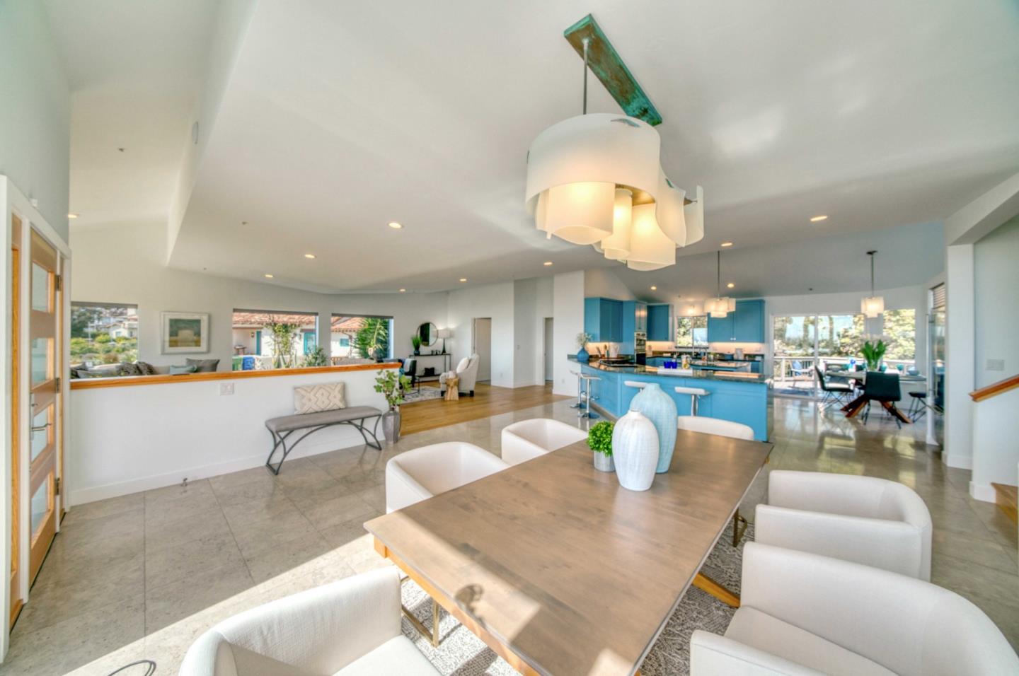 7325 Viewpoint Road Aptos, CA 95003 - Photo 20 of 51 a living room with dining room and kitchen view