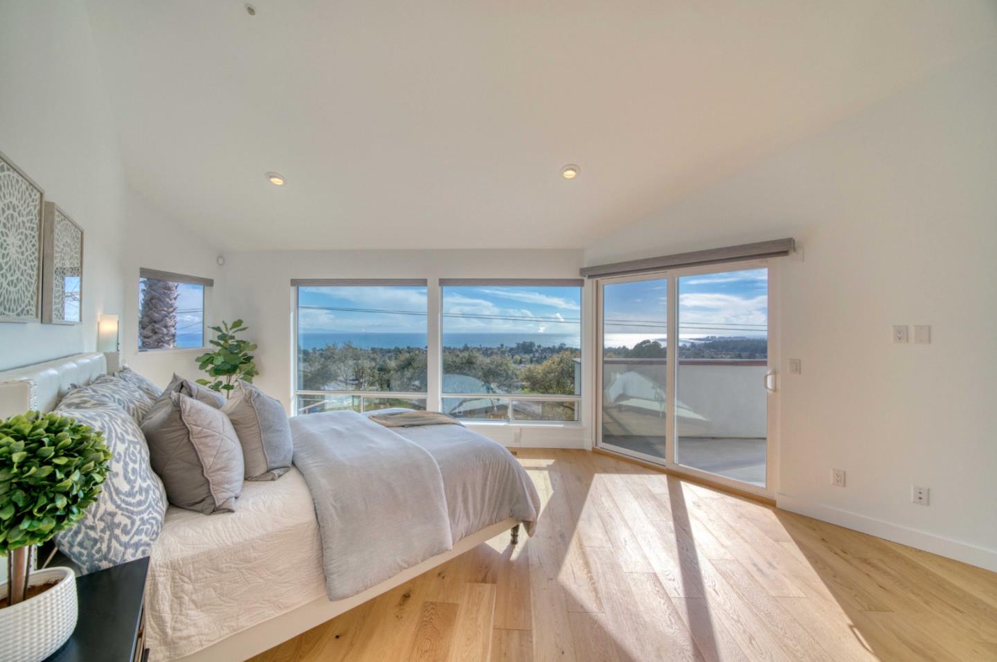 7325 Viewpoint Road Aptos, CA 95003 - Photo 22 of 51 a bed room with a bed and a large window