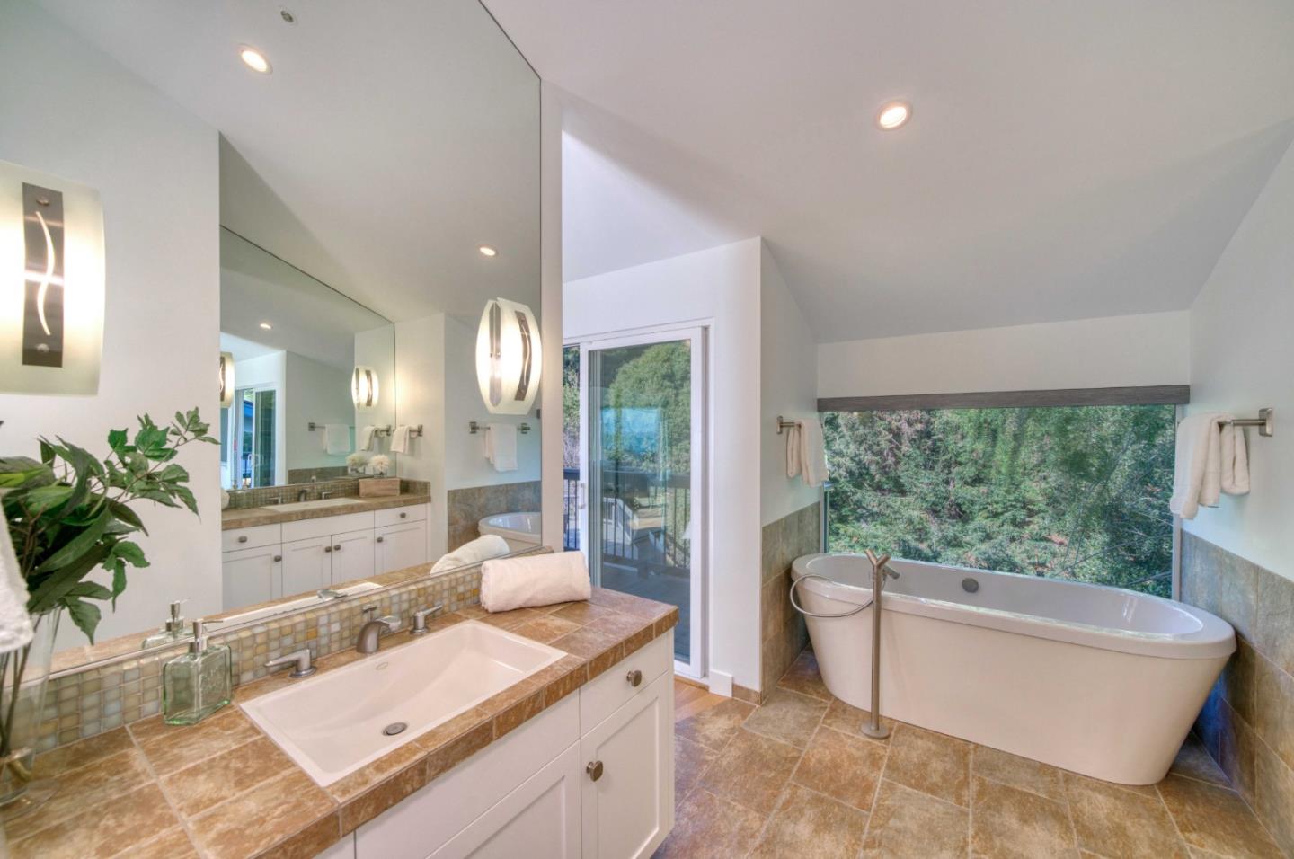 7325 Viewpoint Road Aptos, CA 95003 - Photo 23 of 51 a living room with furniture and a large window
