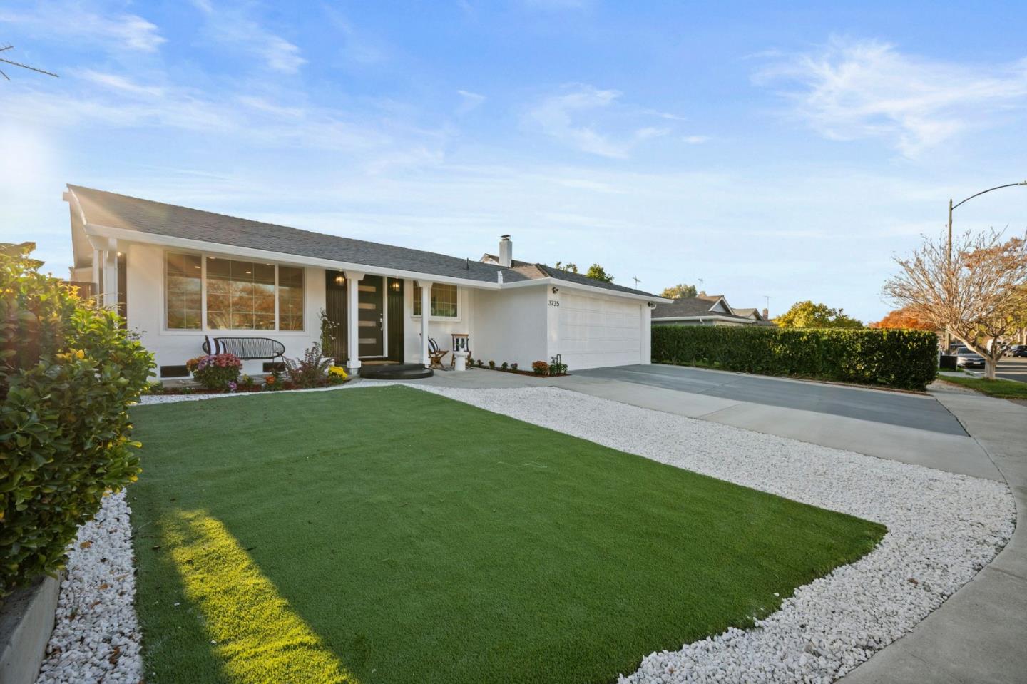 3735 Ruther Pl Way San Jose, CA 95121 - Photo 36 of 38 a front view of house with yard and green space