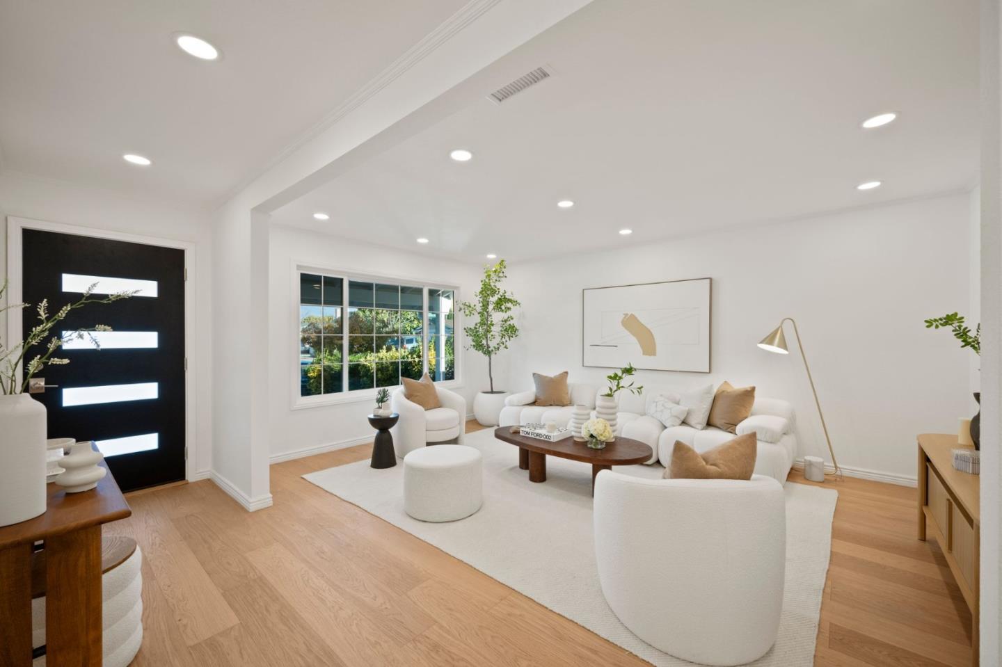 3735 Ruther Pl Way San Jose, CA 95121 - Photo 4 of 38 a living room with furniture large window and wooden floor