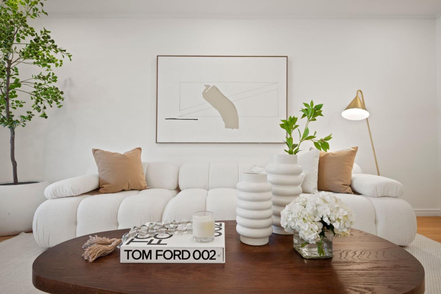 3735 Ruther Pl Way San Jose, CA 95121 - Photo 6 of 38 a living room with furniture flowerpot and wooden floor