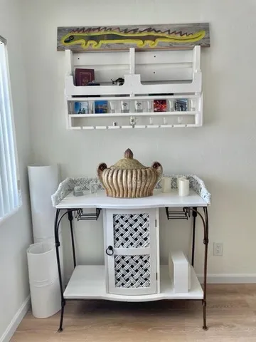 a view of dining room with furniture