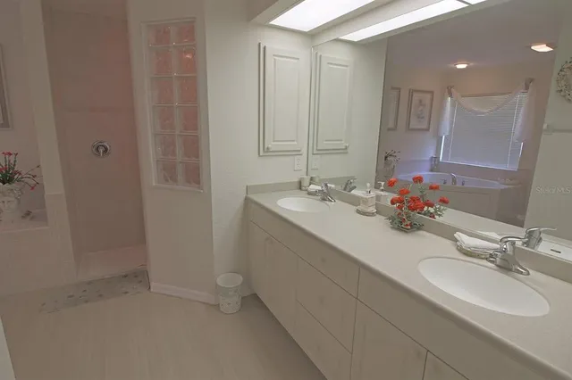 a view of a green field with clear sky