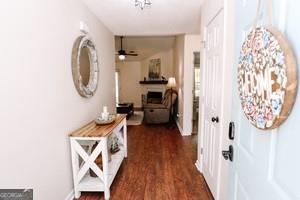 89 Copeland Road Newnan, GA 30263 - Photo 4 of 30 a view of a hallway with washer and dryer